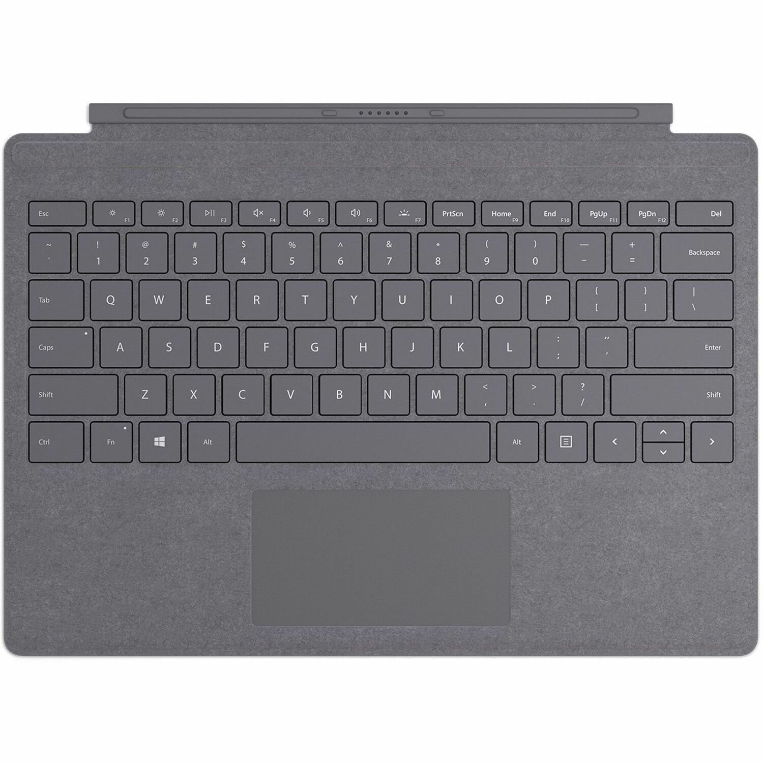 Microsoft Signature Type Cover Keyboard/Cover Case Microsoft Surface Pro 10, Surface Pro 9, Surface Pro 8, Surface Pro X, Surface Pro 11 Tablet - Platinum