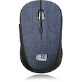 Adesso iMouse S80L - Wireless Fabric Optical Mini Mouse (Blue)