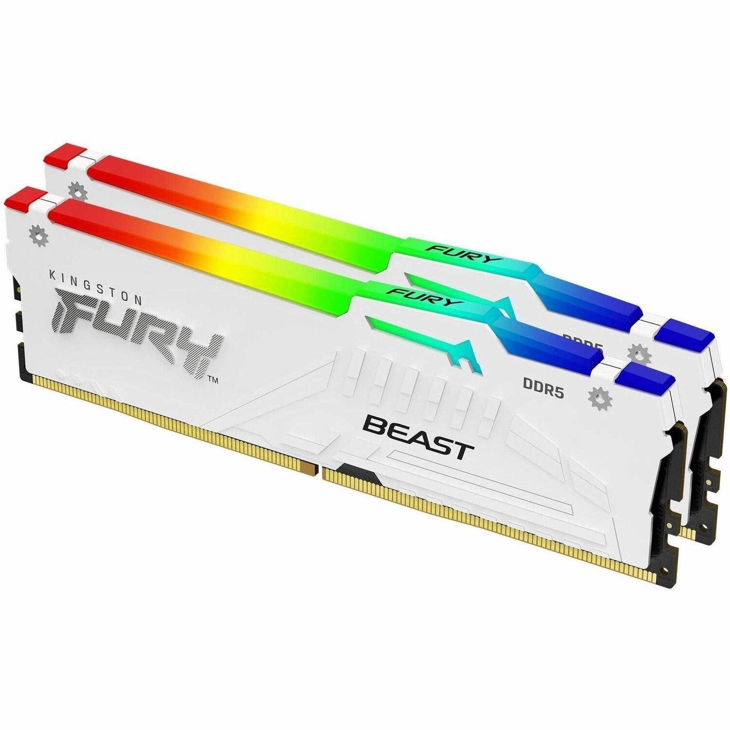 Kingston 32GB (2x16GB) DDR5 6000MT/s CL30 FURY Beast White RGB EXPO