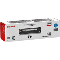 Canon 731C Original Standard Yield Laser Toner Cartridge - Cyan - 1 Pack