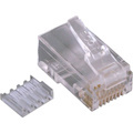 ENET Category 6 Modular Plug, for Stranded Wire with Insert, 50u, 100Pcs/Bag