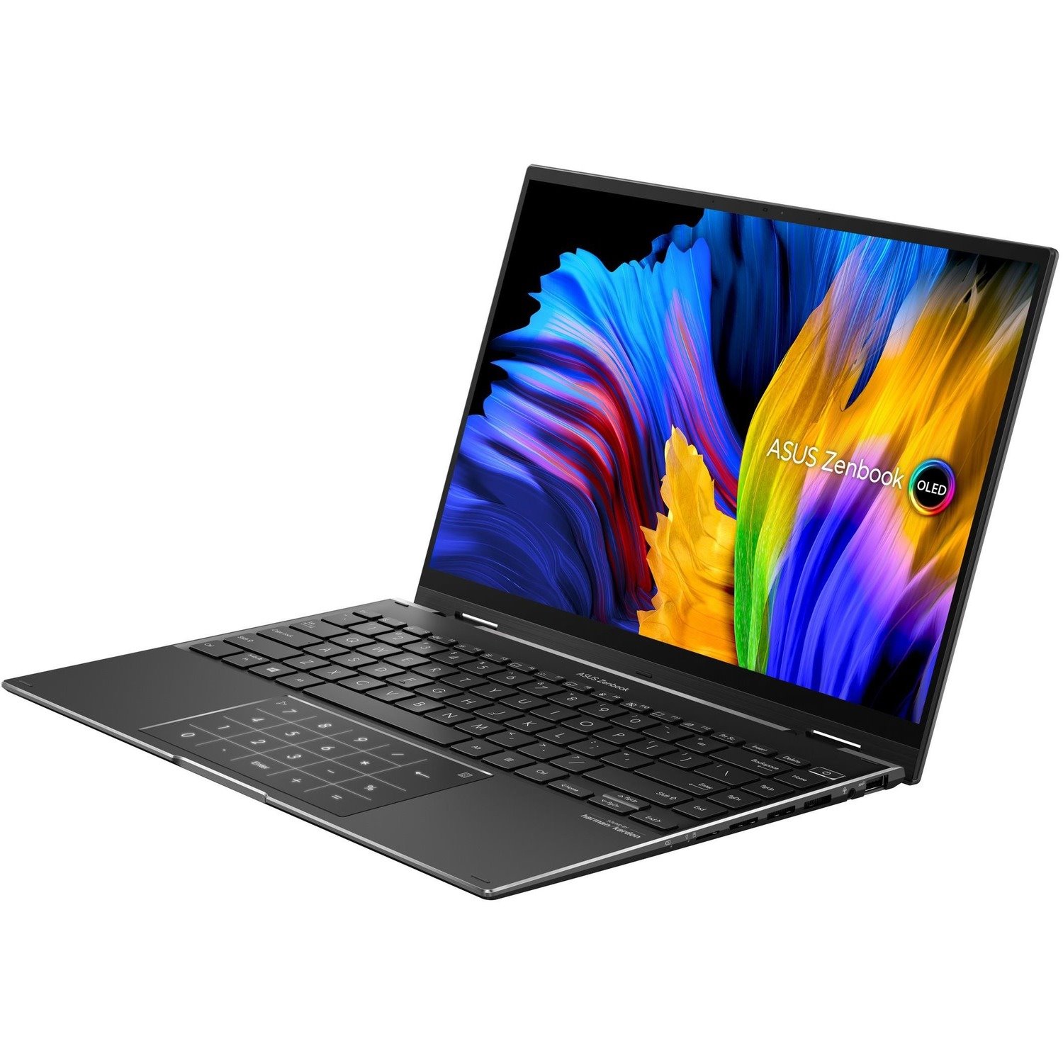 Asus Zenbook 14 Flip OLED UN5401 UN5401QA-KN090W 35.6 cm (14") Touchscreen Convertible 2 in 1 Notebook - 2.8K - 2880 x 1800 - AMD Ryzen 7 5800H Octa-core (8 Core) 3.20 GHz - 16 GB Total RAM - 16 GB On-board Memory - 512 GB SSD - Jade Black