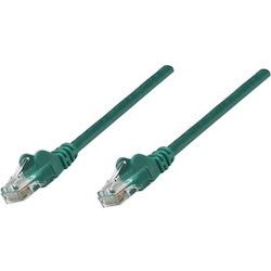 Intellinet Network Solutions Cat5e UTP Network Patch Cable, 0.5 ft (0.15 m), Green