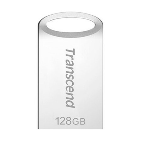 Transcend JetFlash 710 128 GB USB 3.1 Type A Flash Drive - Silver