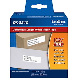 Brother DK2210 - Ruban en papier continu pour imprimantes d'étiquettes