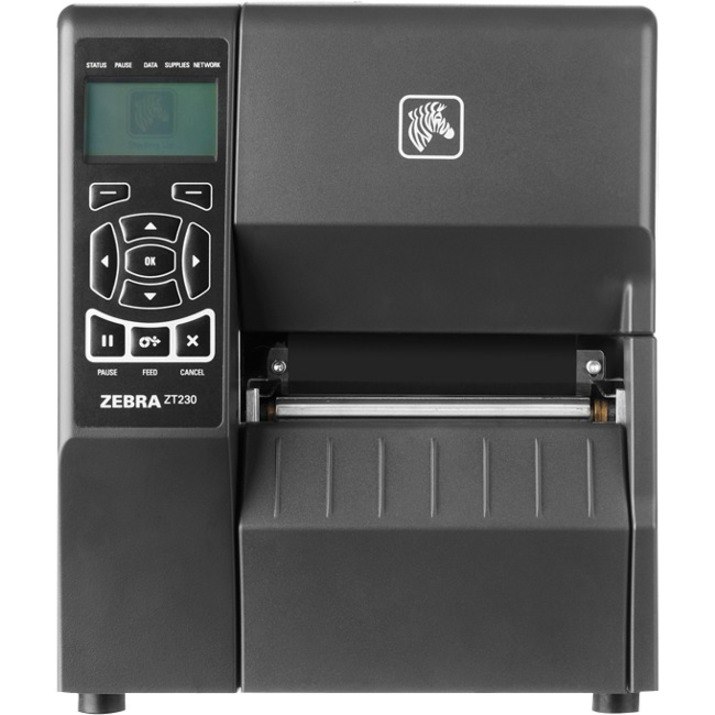 Zebra ZT230 Industrial Direct Thermal/Thermal Transfer Printer - Monochrome - Label Print - USB - Serial