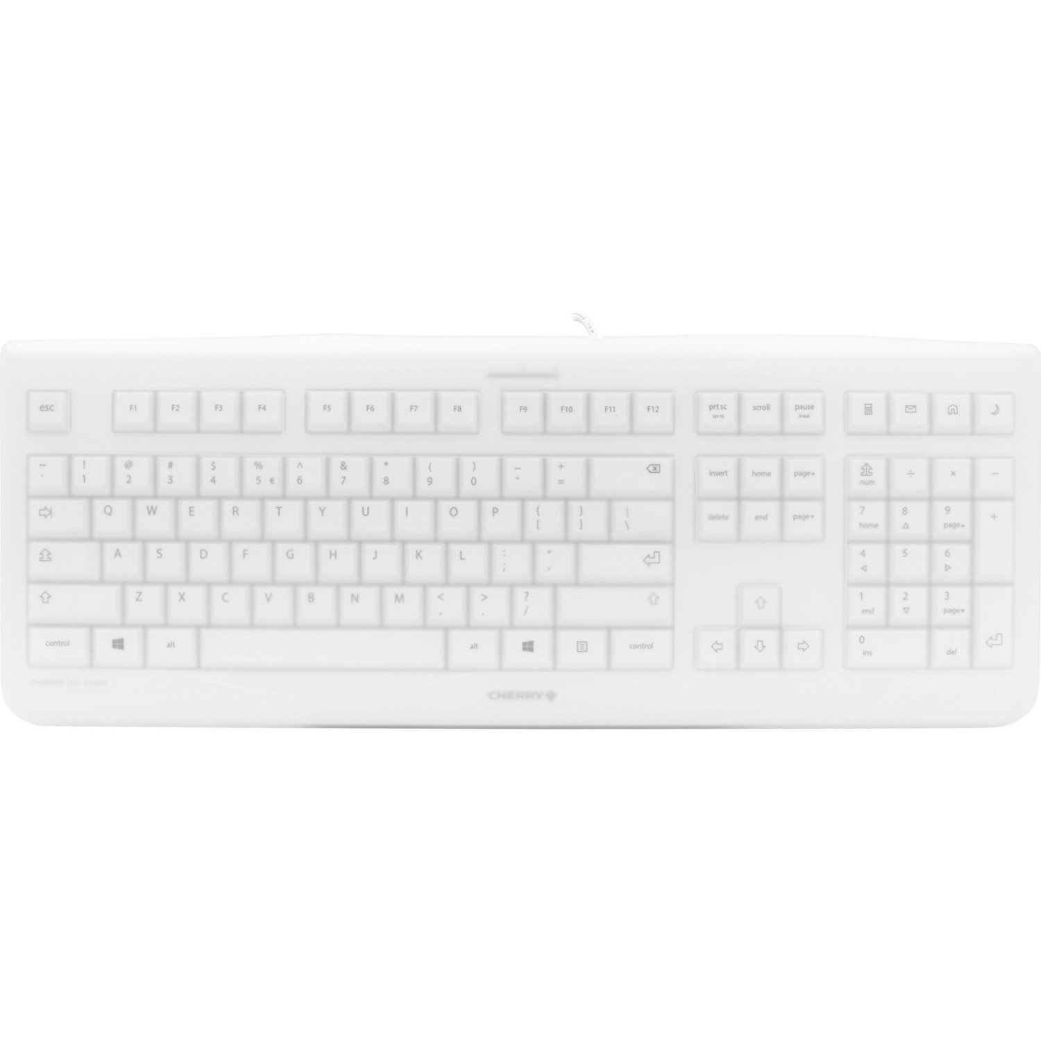 CHERRY WHITE EZCLEAN Wired Covered Cleanable Keyboard