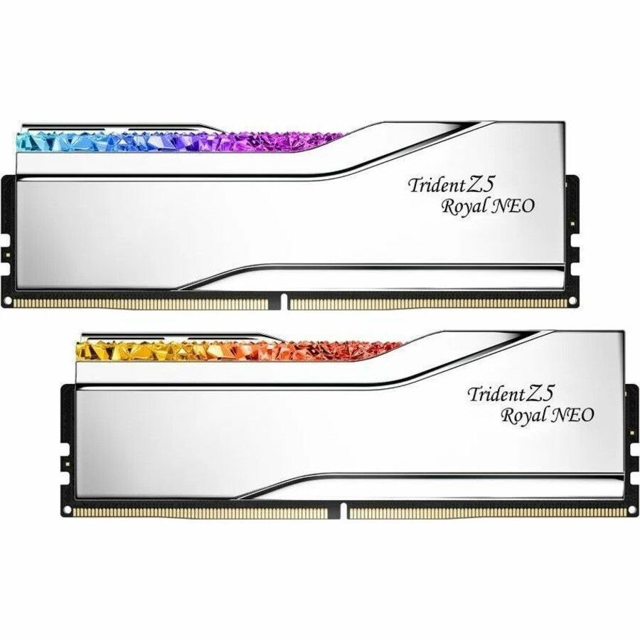 G.SKILL Trident Z5 Royal Neo RAM Module - 32 GB (2 x 16GB) - RGB - DDR5-6400/PC5-51200 DDR5 SDRAM - 6400 MHz - CL30 - 1.40 V