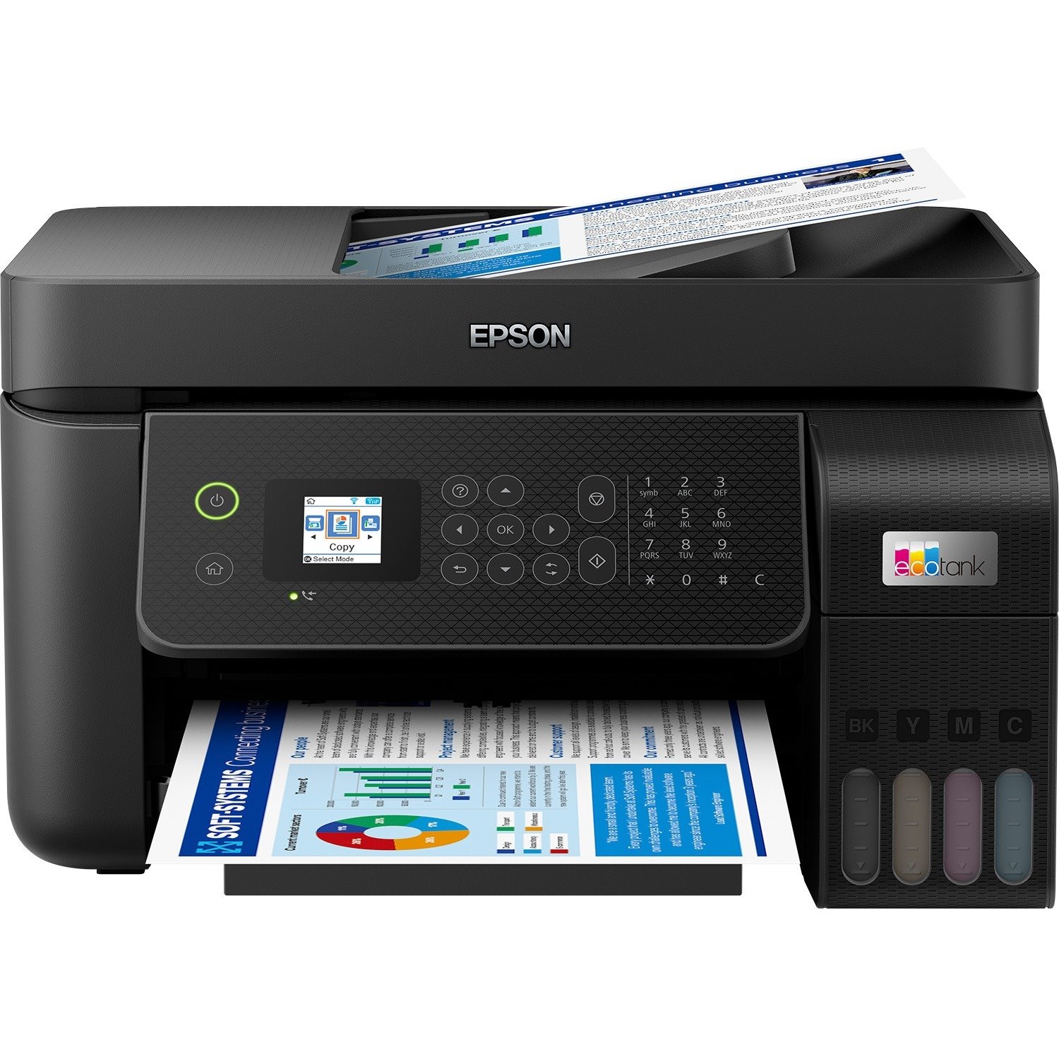 Epson EcoTank ET-4800 Wireless Inkjet Multifunction Printer - Colour - Black
