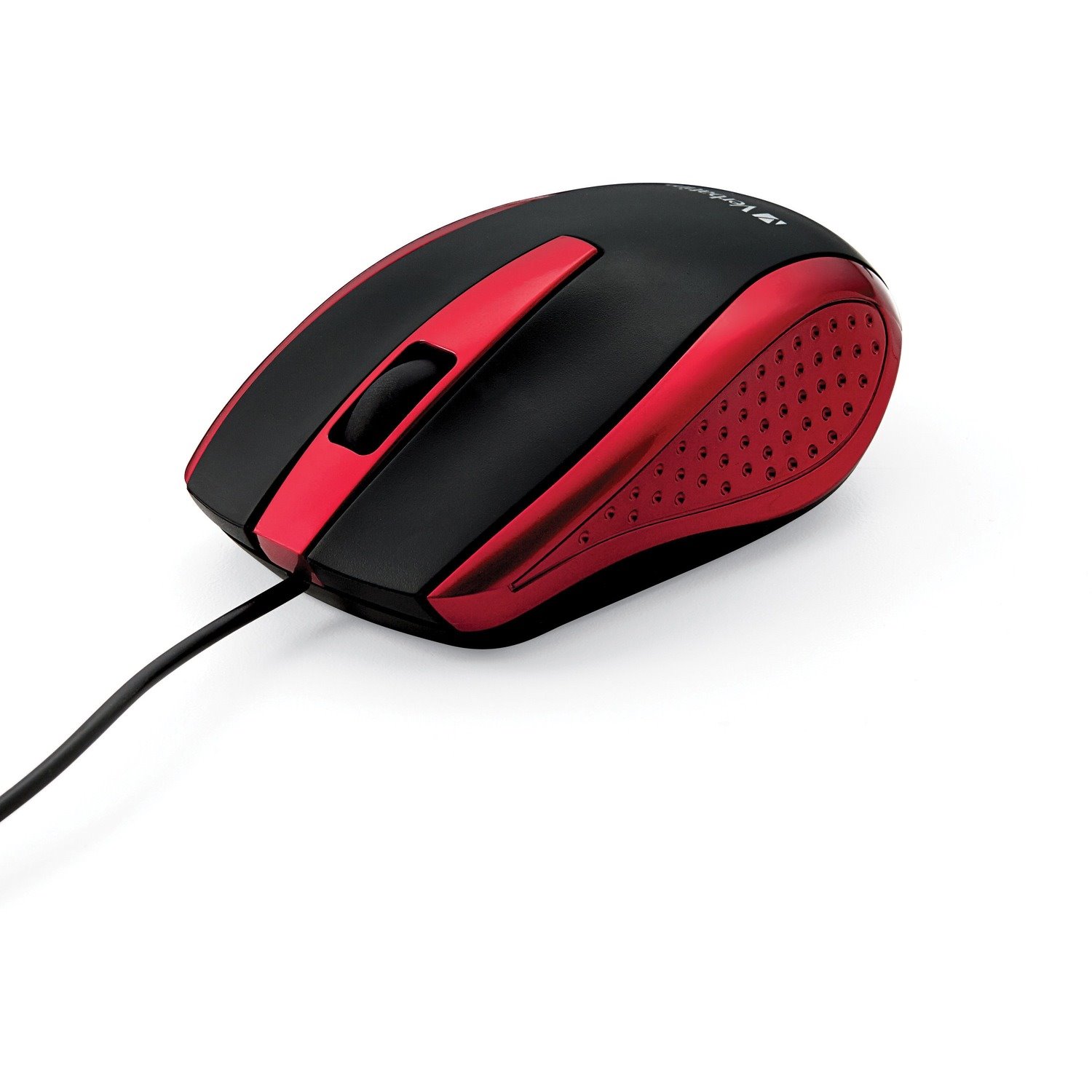 Verbatim Corded Notebook Optical Mouse - Red