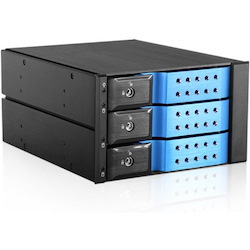 iStarUSA BPN-DE230HD Drive Enclosure for 5.25" - Serial ATA/600 Host Interface Internal - Black, Blue