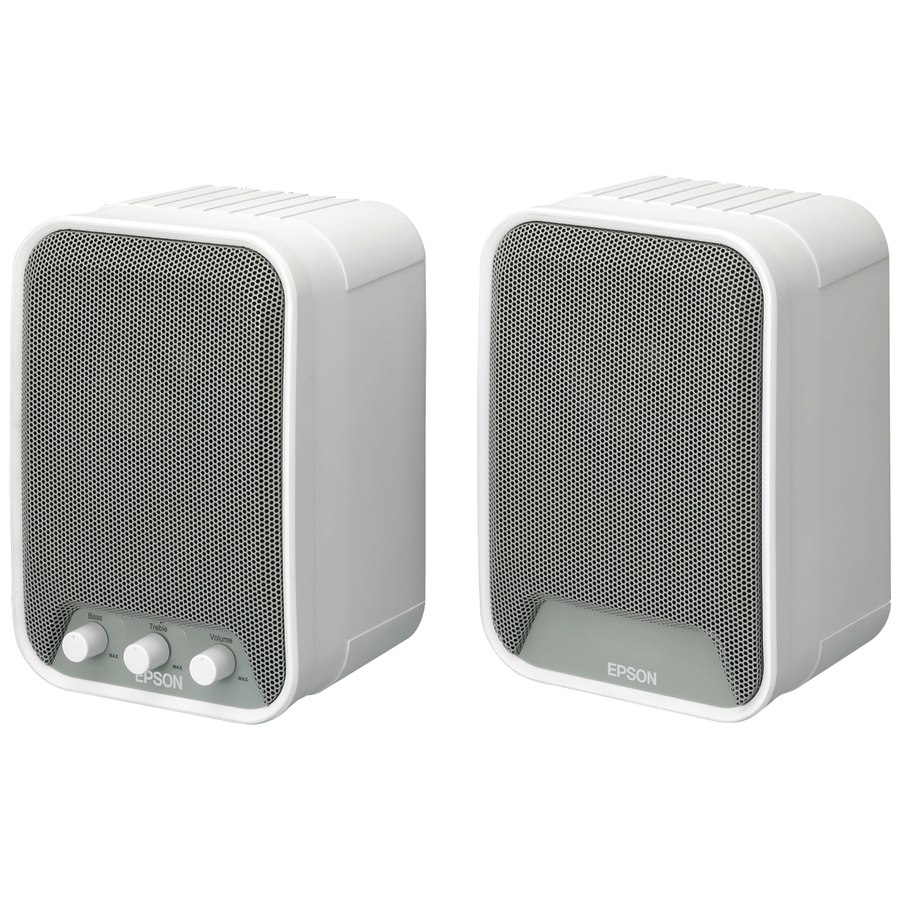 Epson ELP-SP02 2.0 Speaker System - 30 W RMS - White, Grey