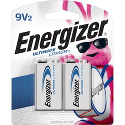 Energizer Ultimate Lithium 9V Batteries, 2 Pack