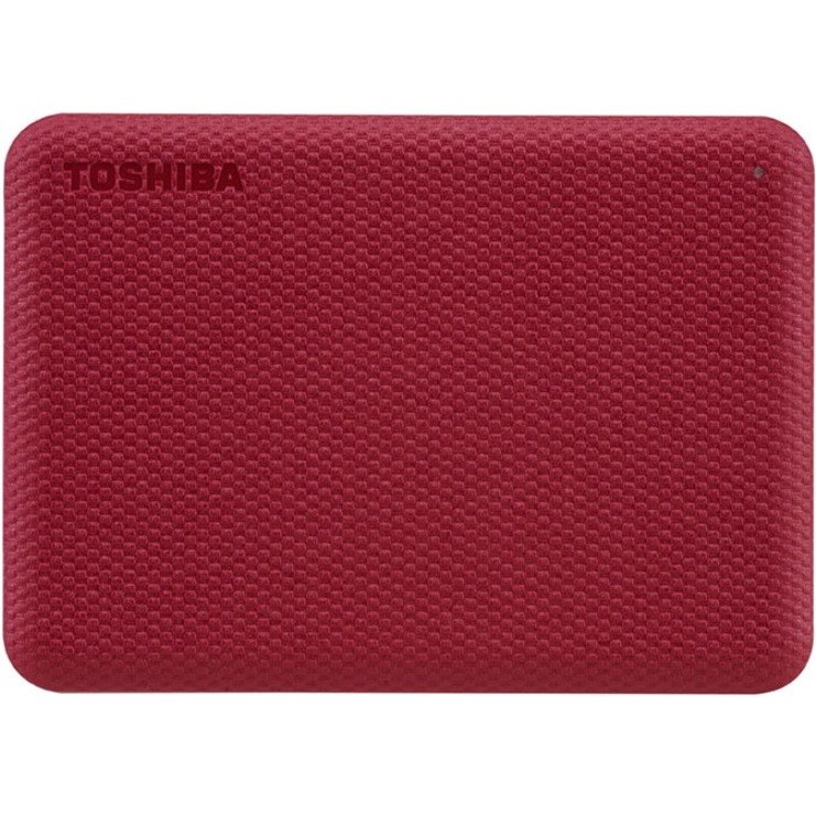 Dynabook Canvio Advance 4 TB Portable Hard Drive - External - Red Textured