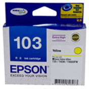 Epson DURABrite No. 103 Original Inkjet Ink Cartridge - Yellow Pack