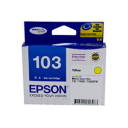 Epson DURABrite No. 103 Original Inkjet Ink Cartridge - Yellow Pack