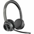 Poly Voyager 4300 UC 4320 Wireless On-ear, Over-the-head Stereo Headset - Black