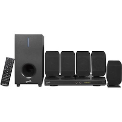 Supersonic SC-38HT 5.1 Home Theater System - 75 W RMS - DVD Player - Black