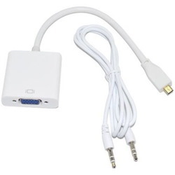 4XEM Micro HDMI To VGA Adapter with Audio