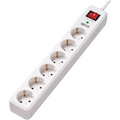 Tripp Lite by Eaton 6-Outlet Surge Protector - German Type F Schuko Outlets 220-250V AC 16A 1.8 m Cord Schuko Plug White