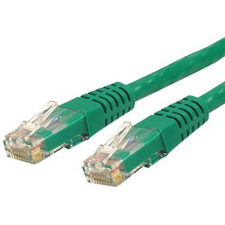 StarTech.com 35ft CAT6 Ethernet Cable - Green Molded Gigabit - 100W PoE UTP 650MHz - Category 6 Patch Cord UL Certified Wiring/TIA
