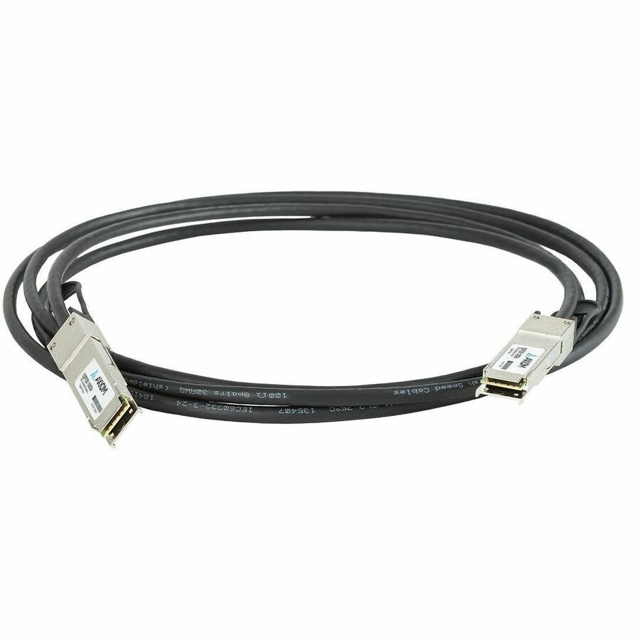 Axiom 100GBASE-CR4 QSFP28 Passive DAC Cable Ruckus Compatible 0.5m