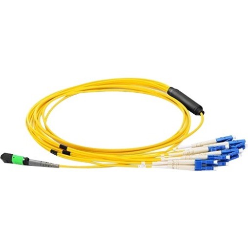 Axiom MPO Female to 4 LC Singlemode 9/125 Fiber Optic Breakout Cable - 20m