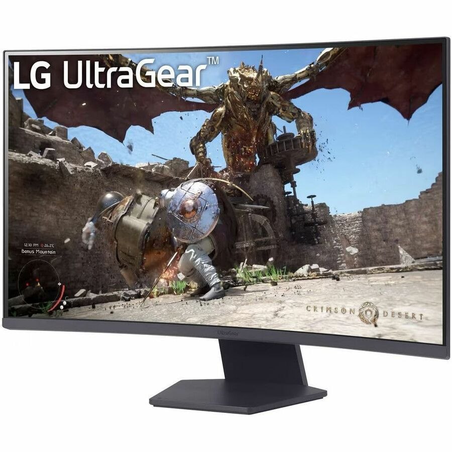 LG UltraGear 32GS60QC-B 32" Class QHD Curved Screen Gaming LED Monitor - 16:9 - Black