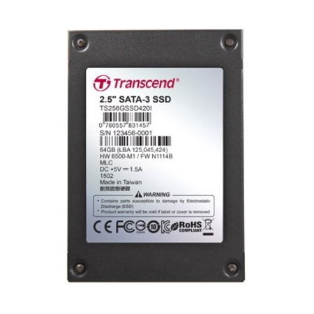 Transcend 64 GB Solid State Drive - 2.5" Internal - SATA (SATA/600)