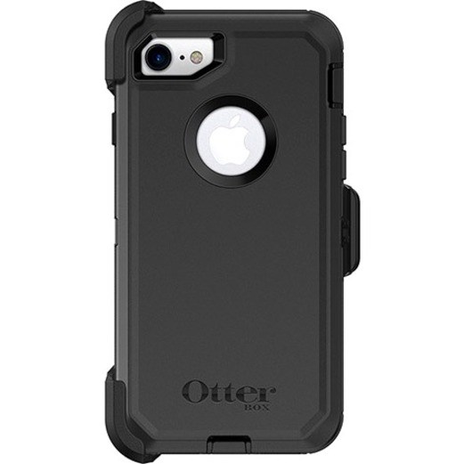 OtterBox Defender Carrying Case (Holster) Apple iPhone 8, iPhone 7 Smartphone - Black