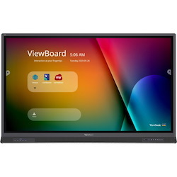 ViewSonic IFP6552 65 Inch ViewBoard 4K Interactive Flat Panel Display with 33-Point Touch, Integrated Microphone and HDMI, VGA, RJ45, 60W Powered USB-C Connectivity