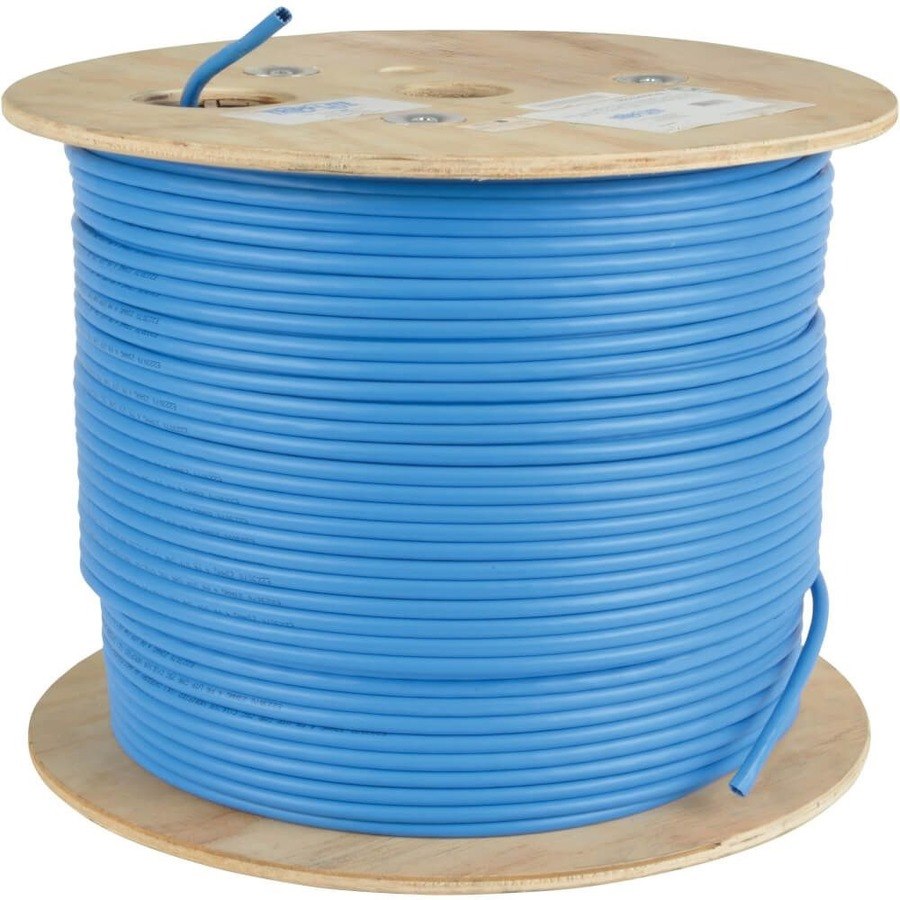 Eaton Tripp Lite Series Cat5e 350 MHz Solid Core Plenum-Rated (UTP) PVC Bulk Ethernet Cable - Blue, 1000 ft. (304.8 m)