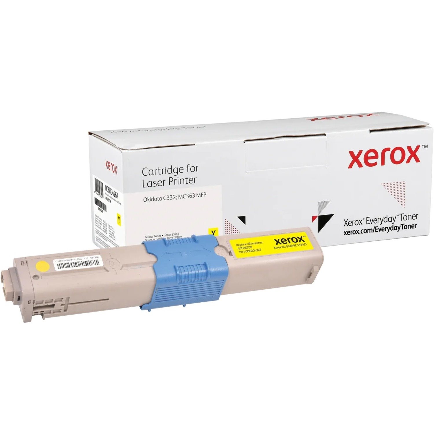 Xerox Everyday High Yield Laser Toner Cartridge - Alternative for Okidata (46508709) - Yellow Pack