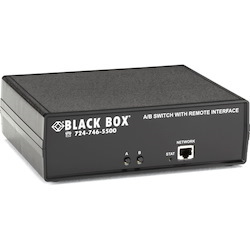 Black Box CAT6 Remotely Controlled Layer 1 A/B Switch, Latching, Ethernet, RS-232