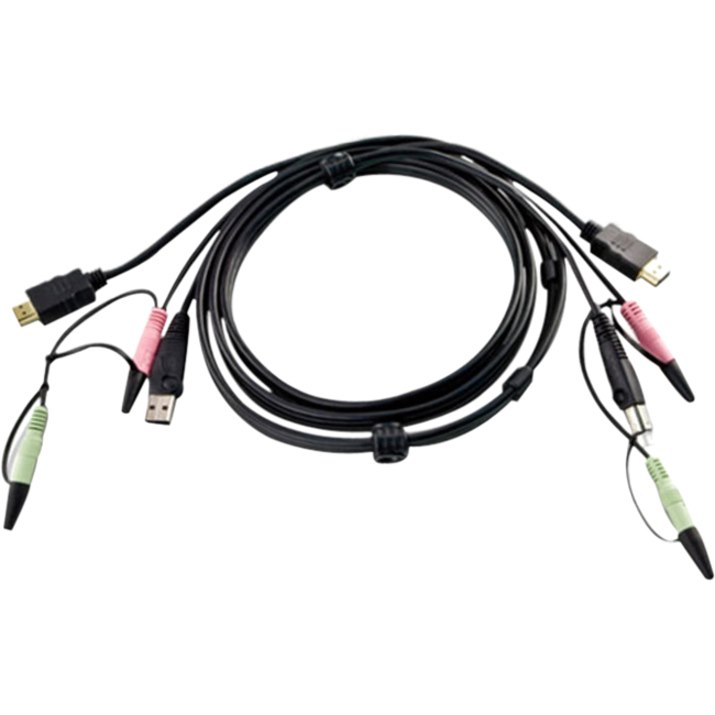 ATEN 2L-7D02UH 1.80 m HDMI/Mini-phone/USB KVM Cable