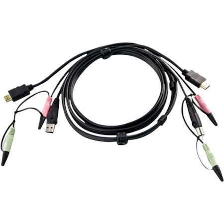 ATEN 2L-7D02UH 1.80 m HDMI/Mini-phone/USB KVM Cable for KVM Switch