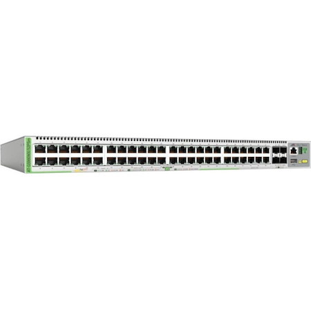 Allied Telesis CentreCOM GS980M GS980MX/52PSM 48 Ports Manageable Layer 3 Switch - Gigabit Ethernet, 5 Gigabit Ethernet, 10 Gigabit Ethernet - 10/100/1000Base-T, 5GBase-T, 10GBase-X