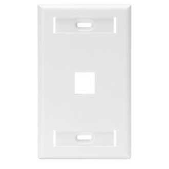 Leviton QuickPort 1 Gang 1 Socket Faceplate