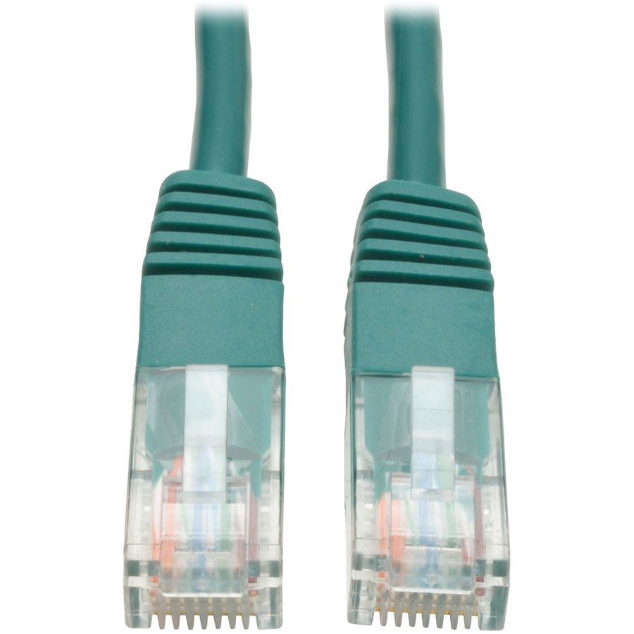 Tripp Lite Cat5e 350 MHz Molded (UTP) Ethernet Cable (RJ45 M/M) PoE Green 5 ft. (1.52 m)