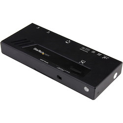 StarTech.com 2-Port HDMI Automatic Video Switch - 4K 2x1 HDMI Switch with Fast Switching, Auto-Sensing and Serial Control