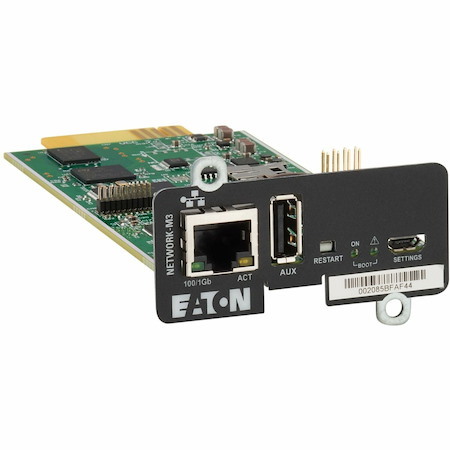 Eaton Cybersecure Gigabit NETWORK-M3 Card for UPS and PDU, UL 2900-1 and IEC 62443-4-2 Certified