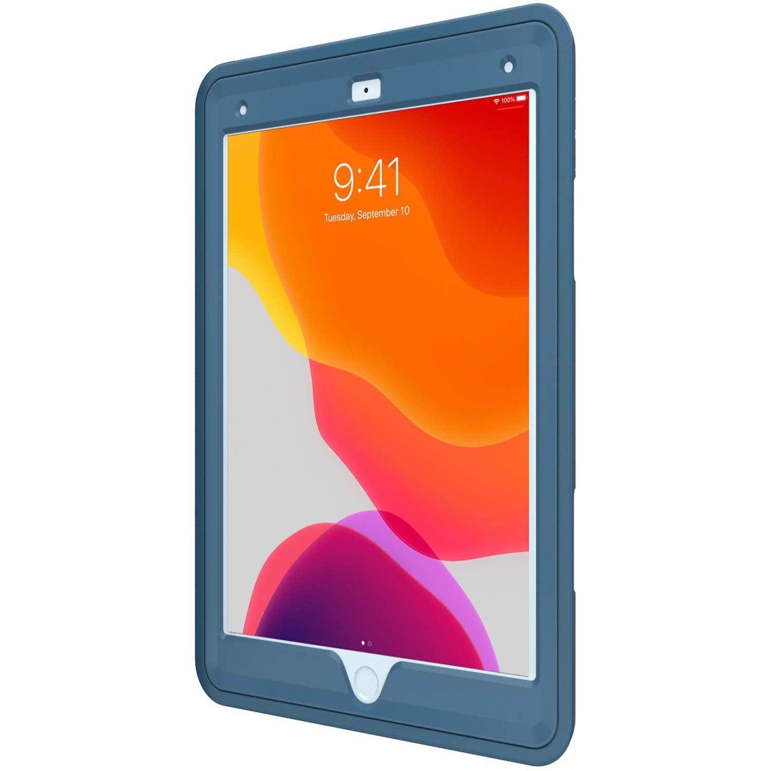 CTA Digital: Protective Case with Build in 360? Rotatable Grip Kickstand for iPad 7th & 8th Gen 10.2?, iPad Air 3 & iPad Pro 10.5?, Blue