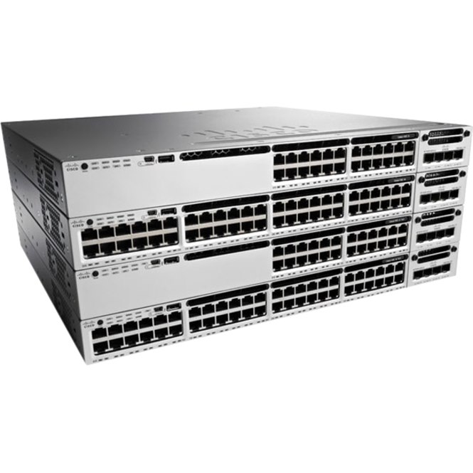 Cisco Catalyst 3850 WS-C3850-48P-E 48 Ports Manageable Ethernet Switch - Gigabit Ethernet - 10/100/1000Base-T