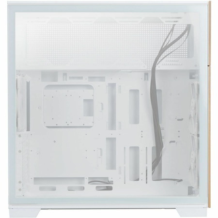In Win IW-CS-F5WHI-3AN140P Computer Case - EATX, ATX Motherboard Supported - Full-tower - SECC, Tempered Glass, Wood - White