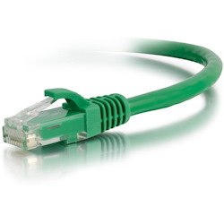 C2G 30ft Cat6a Snagless Unshielded (UTP) Ethernet Cable - Cat6a Network Patch Cable - PoE - Green