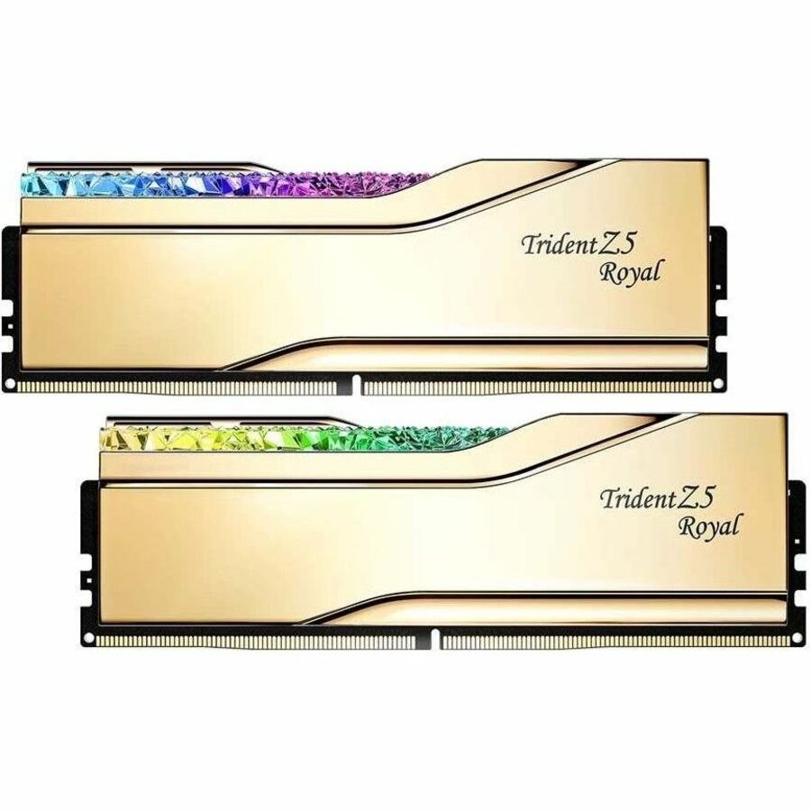 G.SKILL Trident Z5 Royal RAM Module for Motherboard, Desktop PC - 48 GB (2 x 24GB) - RGB - DDR5-7200/PC5-57600 DDR5 SDRAM - 7200 MHz - CL36 - 1.35 V