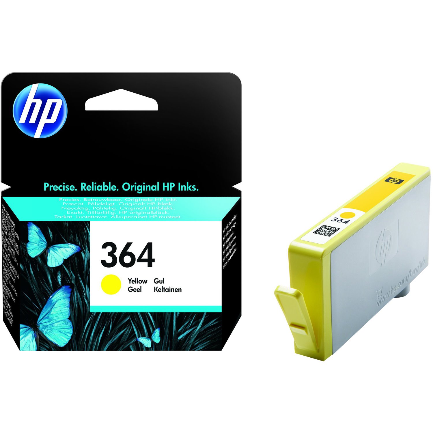 HP 364 Original Inkjet Ink Cartridge - Yellow - 1 Pack