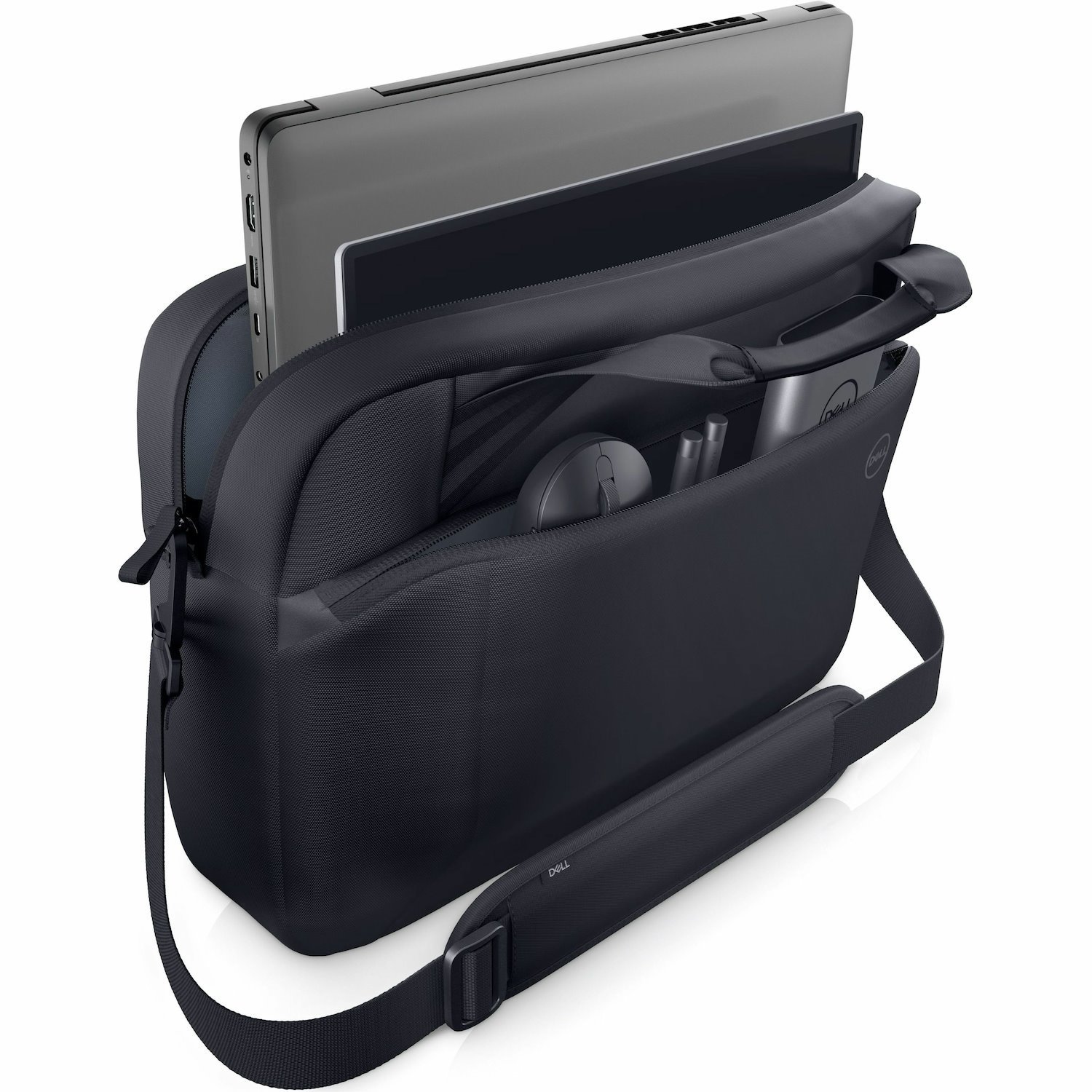 Dell EcoLoop Pro Carrying Case (Briefcase) for 38.1 cm (15") to 39.6 cm (15.6") Notebook, Tablet, Accessories - Black