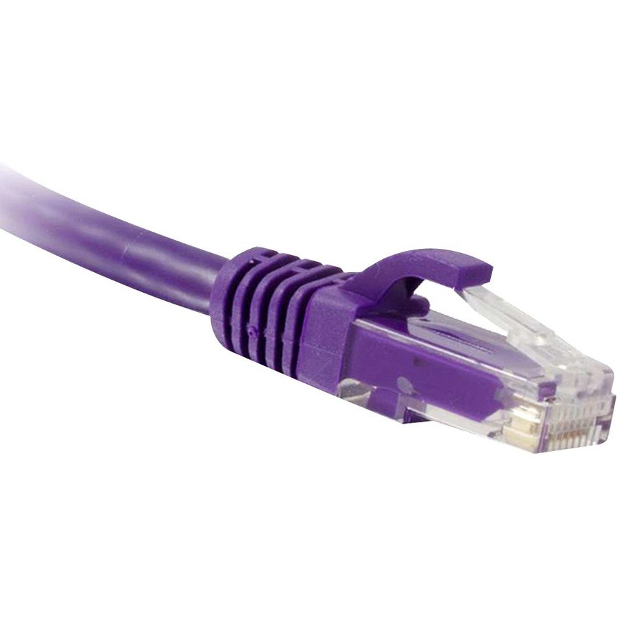 ENET Cat6 Purple 10 Foot Patch Cable with Snagless Molded Boot (UTP) High-Quality Network Patch Cable RJ45 to RJ45 - 10Ft