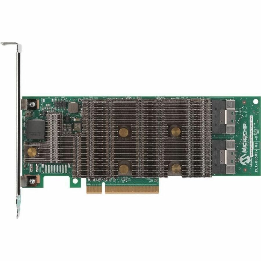 Microchip SmartRAID Ultra 3258P-32i /e SAS/SATA/NVMe Controller - 24Gb/s SAS - PCI Express 4.0 x16 - 8 GB - Full-height - Plug-in Card